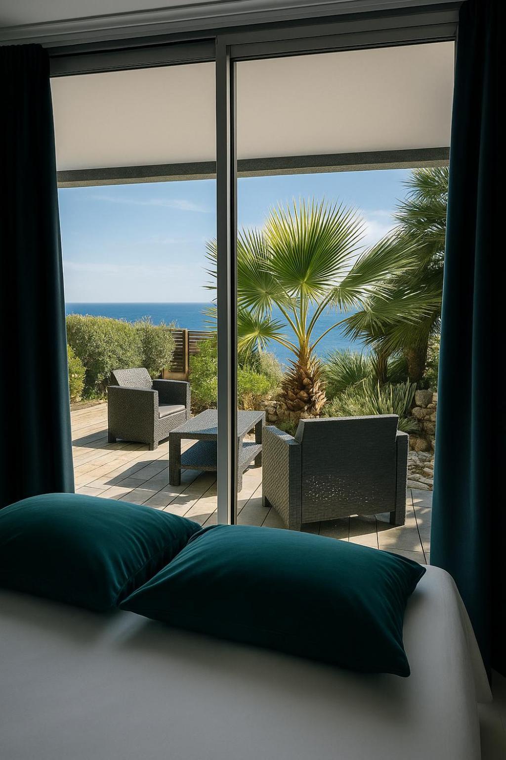 Luxueux Appartement - Vue Mer - Piscine - Free Parking - Monaco Cap-d'Ail Exteriör bild