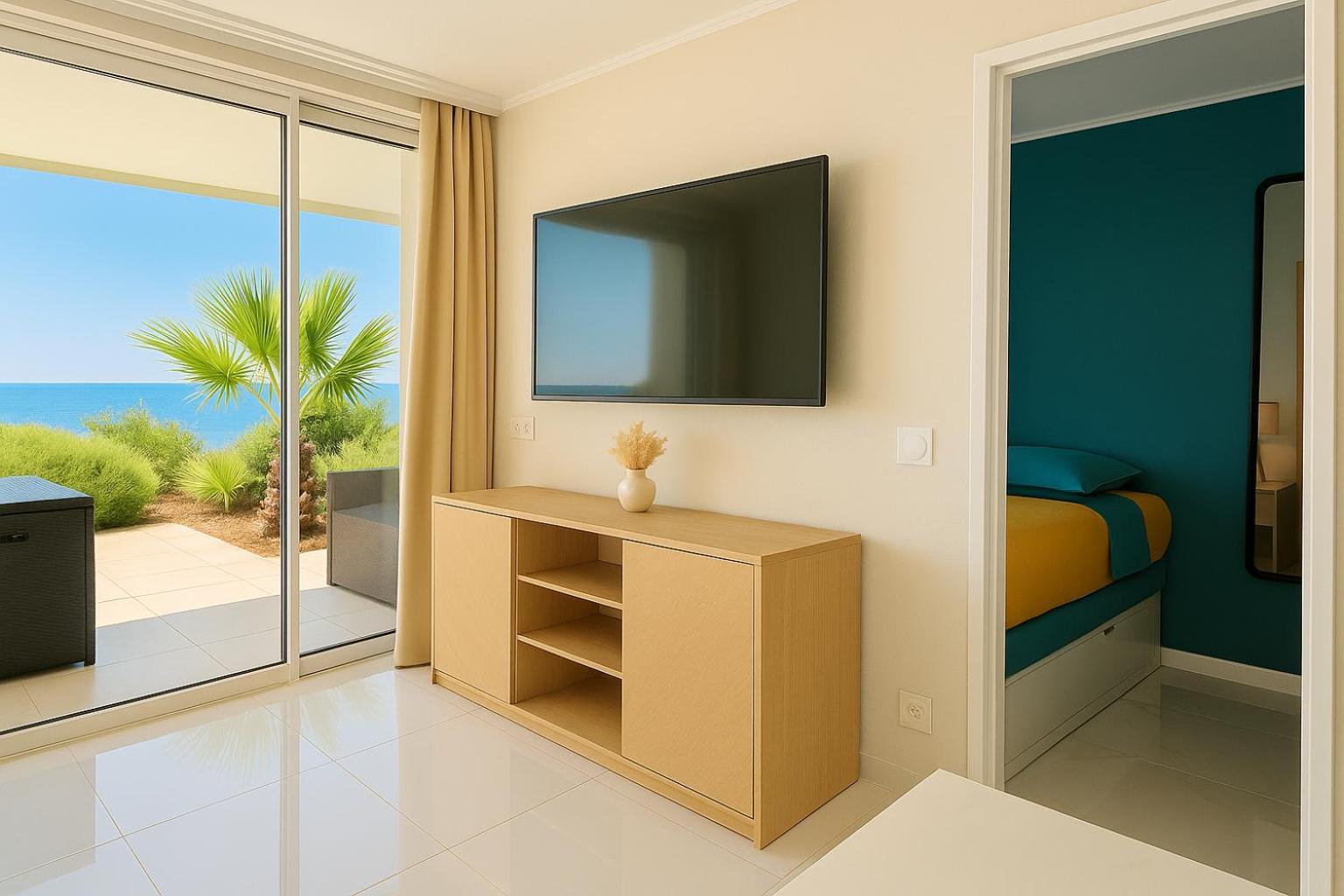 Luxueux Appartement - Vue Mer - Piscine - Free Parking - Monaco Cap-d'Ail Exteriör bild